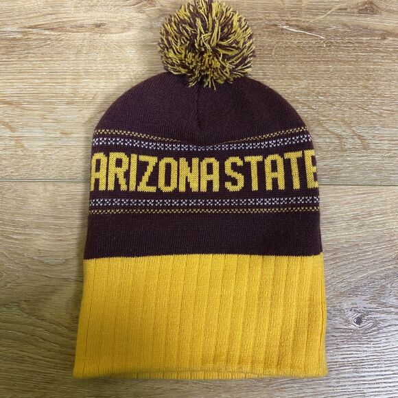 Captivating Headwear Other - Arizona State Sun Devils Beanie Pom Pom NCAA Captivating Headwear Hat